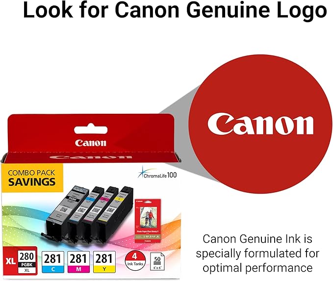 Canon PGI-280XL /CLI-281 Genuine Combo Pack - Image 4
