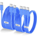 3-Pack Blue 60W USB C to USB C Cable, Type C Fast Charging Cable by LOFPYE