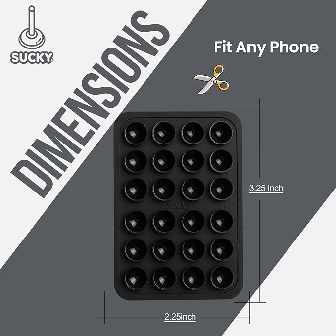 SUCKY Silicone Suction Phone Case Adhesive Mount - Image 7