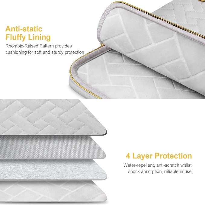 Lacdo Laptop Sleeve Case for 15 inch New MacBook Air M4 A3241 2025, M3 A3114 - Image 2