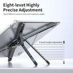 Adjustable Laptop Stand for Desk, Magnetic Phone Holder - Image 3