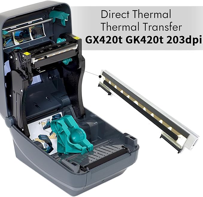 105934-038 New Printhead for Zebra GX420T GK420T Thermal Desktop Printer 203dpi - Image 4