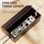 Cinati Large Cable Management Box, 15.8" Wooden Cable Organizer - Image 4