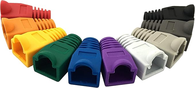 Accessbuy 100 Pack RJ45 CAT6 CAT6E CAT5 CAT5E Ethernet Network Cable Strain - Image 7