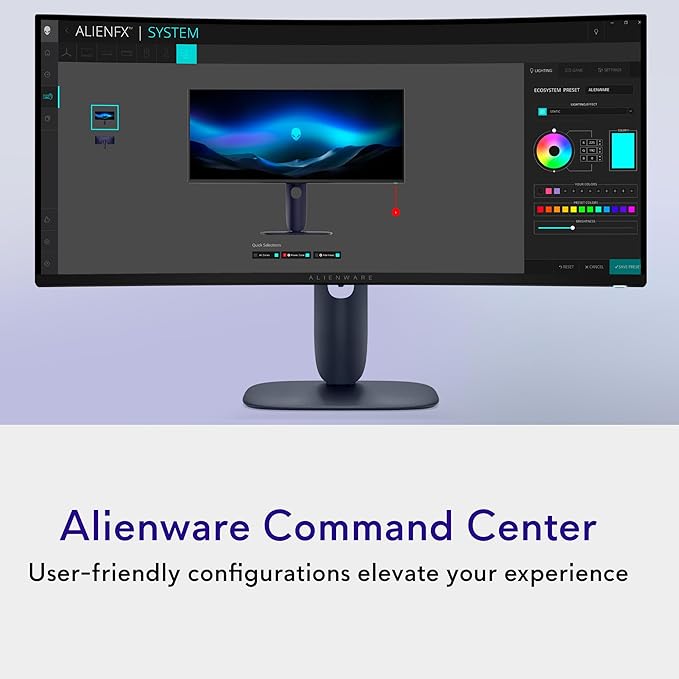 Alienware 34 240Hz QD-OLED Curved Gaming Monitor - Image 8