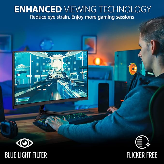 ViewSonic VX2418C 24 Inch 1080p 1ms 180Hz Curved Gaming Monitor - Image 4