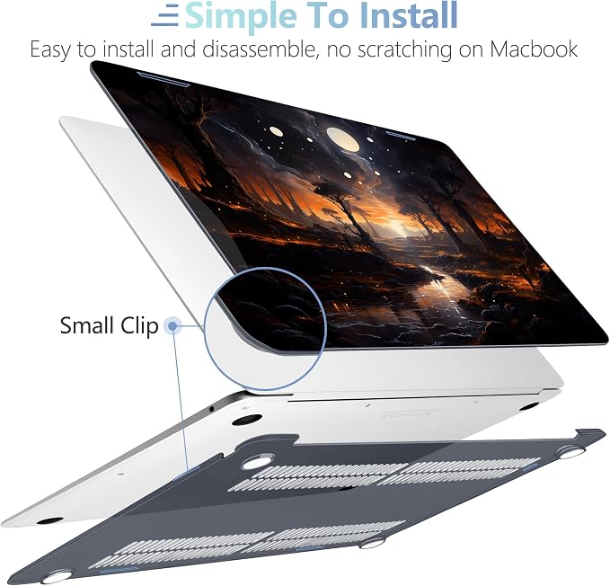 MEEgoodo for MacBook Air 13.3 inch Case 2021 2020 2019 2018 A2337 M1 A2179 A1932 - Image 4