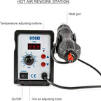 CREWORKS 858D Rework Station, 110V SMD Soldering Rework Station - Image 6