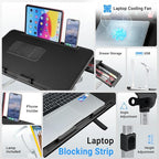 Laptop Lap Desk Include Cooling Fan, Adjustable Lap Desk - Image 3