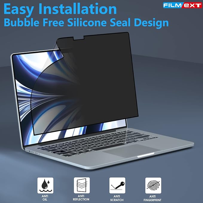 FILMEXT MacBook Air M2 13.6-inch Screen Protector, Privacy Shield, 2022 Release - Image 5