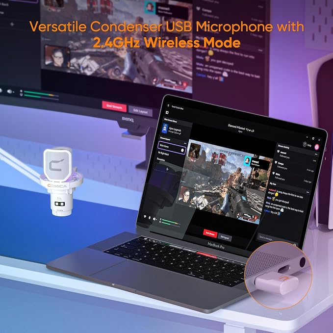 Comica EJoy Uni Pro Wireless USB Condenser Gaming - Image 2