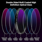 67mm Variable ND2-ND400 Filter for Phone, VND Lens - Image 2