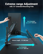 Heavy Duty Monitor Arm for 13-49 Inch Ultrawide Screens, Holds Up to 44lbs - Image 3