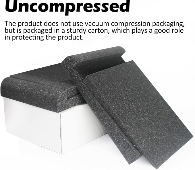 Studio Monitor Isolation Pads, Made of High Density Acoustic Foam, 2 Packs - Image 5