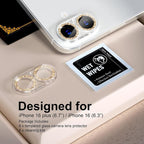 beuxece for 6 Pack iPhone 16 / iPhone 16 Plus Camera Lens Protector 9H Tempered - Image 2