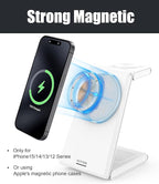 3 in 1 Wireless Charging Station, Magnetic Foldable Wireless Charger, Fast - Image 2