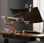 RGB Gaming Monitor-arm for Flat/Ultrawide/Curved Monitors 32 to 60 inch - Image 4