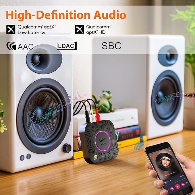 1Mii B06S+ LDAC Bluetooth 5.2 Receiver - Image 3