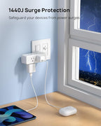 TROND Outlet Extender Surge Protector, 6 AC Outlet Splitter - Image 5