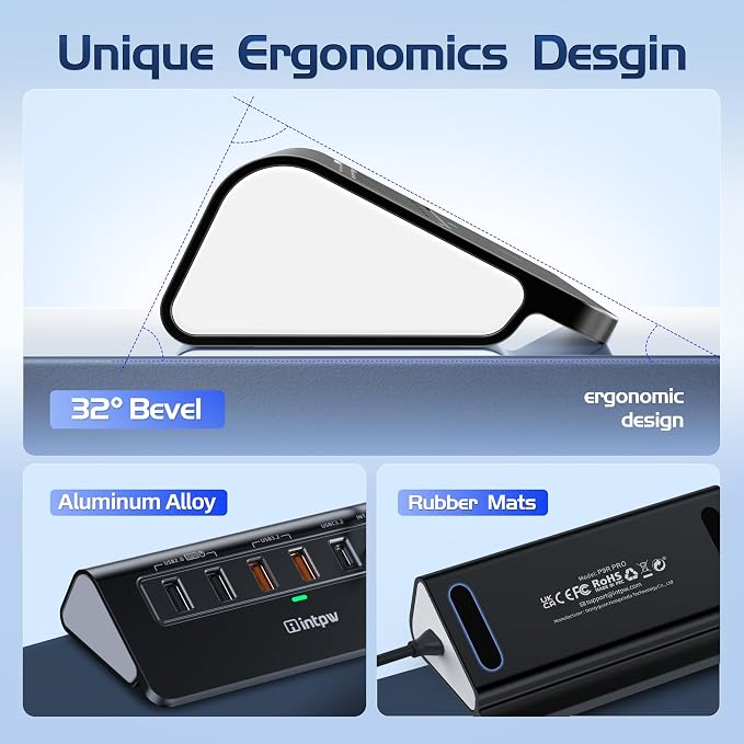 USB C Hub Ethernet, 10Gbps USB C Docking Station 10-in-1 - Image 8