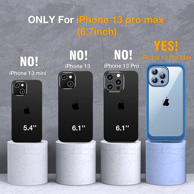 Miracase Glass Case for iPhone 13 Pro Max 6.7 inch, 2023 Upgrade Full-Body - Image 2