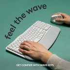 Logitech Wave Keys Wireless Ergonomic Keyboard - Image 2