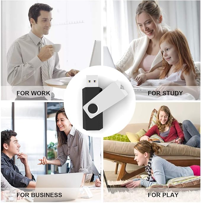 TOPESEL 20PCS 2GB Bulk USB 2.0 Flash Drive Swivel Memory Stick Thumb Drives Pen - Image 8