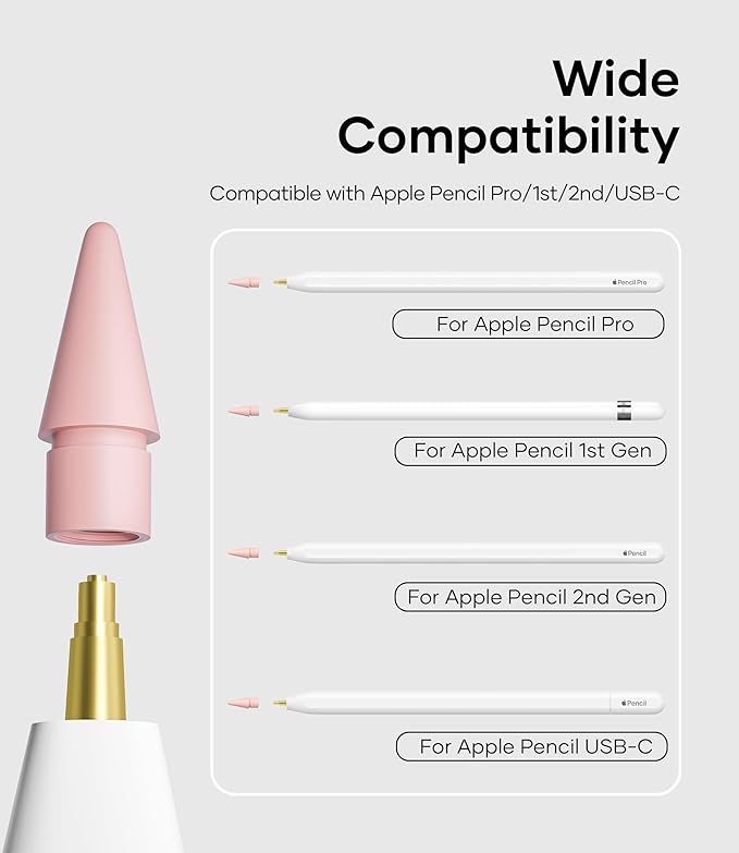 Replacement Pencil Tips for Apple Pencil Pro, Pen Tips for Apple Pencil 2nd - Image 6