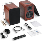 Saiyin Bluetooth Bookshelf Speakers - Image 6