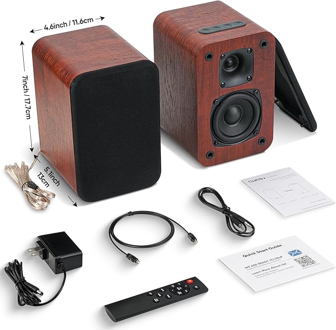 Saiyin Bluetooth Bookshelf Speakers - Image 6