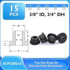 15 Pcs 3/4" Drill Hole, 3/8" ID Silicone Rubber Grommets - Image 7