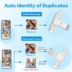 iDiskk 256GB iPhone Photo Storage Stick MFi Certified Flash Drive Photo Stick - Image 6