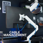 VIVO Articulating Single 17 to 27 inch Pneumatic Spring Arm Clamp-on Desk Mount - Image 9