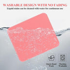 Mouse Pads, Light Pink Standard Mouse Pads, Office and Gaming, Stitched Edges - Image 6