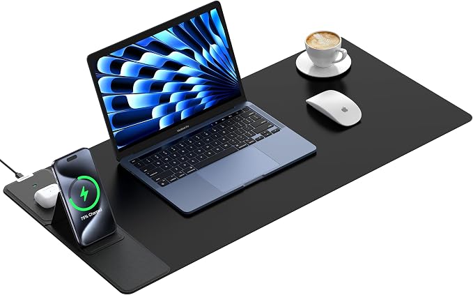 TopMade Mouse Pad with 15W Wireless Charging & Phone Holder, 31.5" x 15.75" XXL by TopmadeProduct-Ordernow