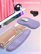 Hokafenle 2in1 Combination, Wave Keyboard Wrist Rest and Ergonomic Curvature - Image 5