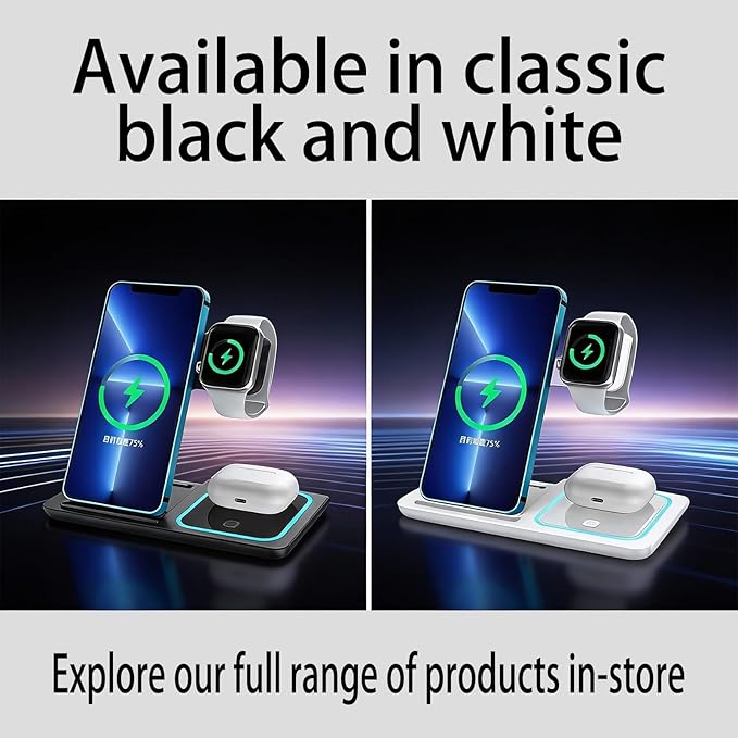 3-in-1 Foldable Wireless Charger - 15W Fast Wireless Charger - Image 7