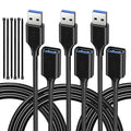 USB Extender Cord 10FT, USB 3.0 Extension Cable, USB A Male to Female, by ECJTU-US