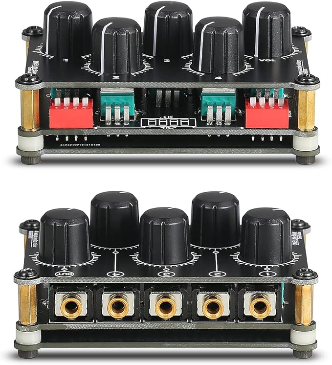 Little Bear MC5 Mini Portable Stereo 4 Channel Audio Mixer Passive Live Studio - Image 5