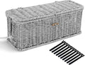 Cable Management Box, Woven Rattan Cord Hider by AllHercom
