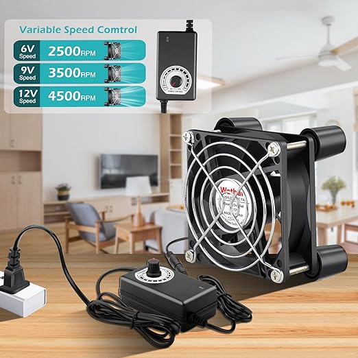 Wathai 80mm Small Computer Cooling Fan - Image 2