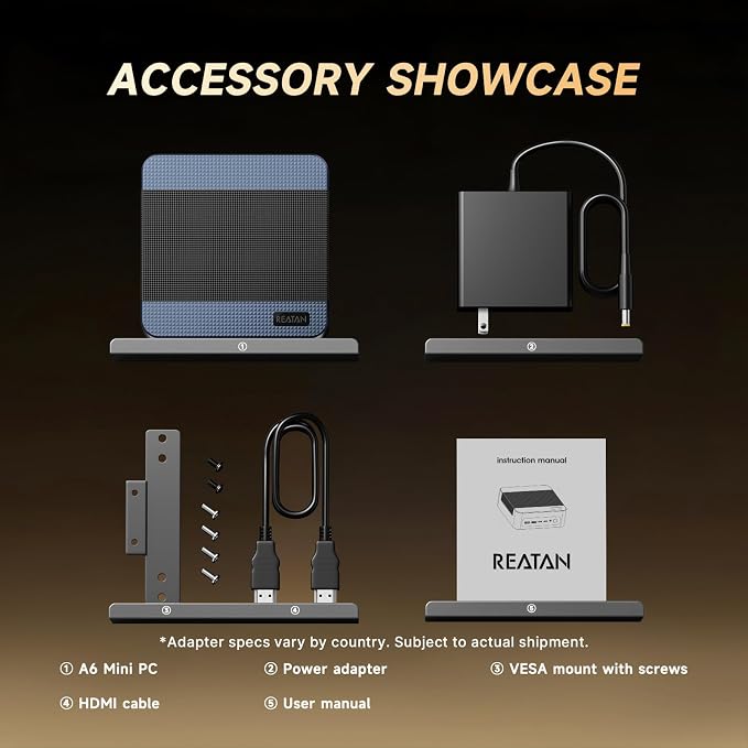 Reatan A6 AMD Ryzen 7 7840HS Gaming Mini PC, 32GB RAM DDR5 5600MHz 1TB SSD - Image 7