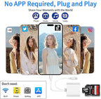 SD Card Reader for iPhone, USB C & Lightning Dual Connector Digital Camera - Image 6
