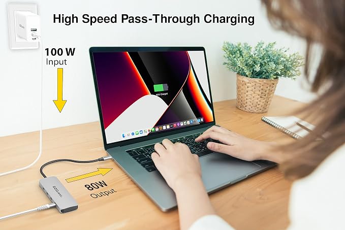 EZQuest USB C Hub Docking Station 7 in 1 - Image 7