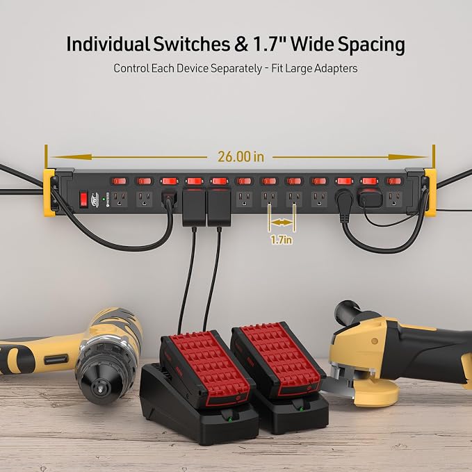 CRST Heavy Duty Metal Power Strip - Image 2