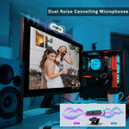 2K Webcam for PC, Plug and Play USB C Webcam - Image 4