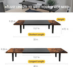 Across-Star Dual-Monitor-Stand-Riser-For-Desk Adjustable Length 32-40 - Image 3