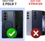 MOBOSI for Z Fold 7 Case with Privacy Screen Protector, Magnetic Slim Phone - Image 6