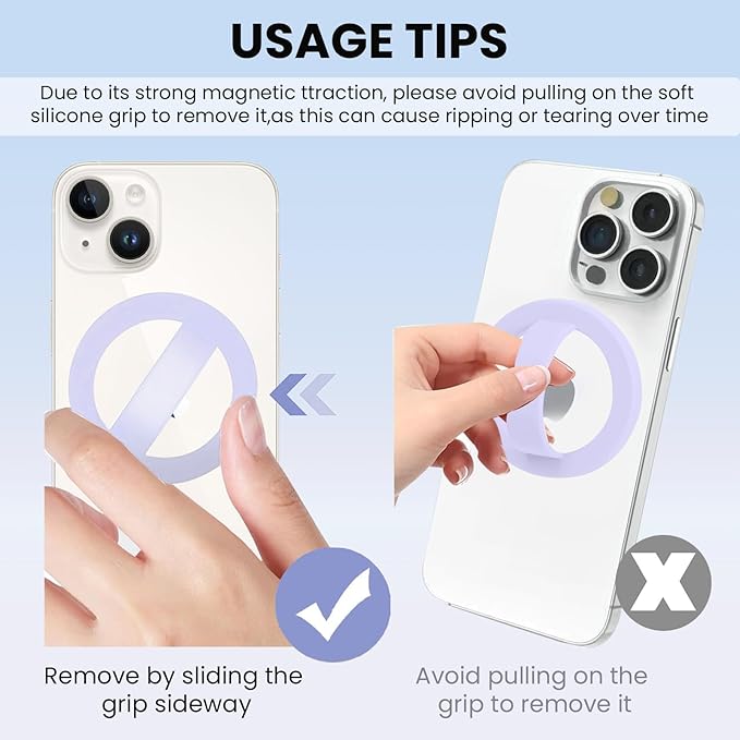 Magnetic Silicone Ring Grip Phone Holder, Loop Grip Phone Holder, Magnetic - Image 6