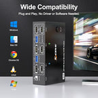KVM Switch 2 Monitors 2 Computers 8K@60Hz/4K@144Hz, HDMI Displayport KVM - Image 8